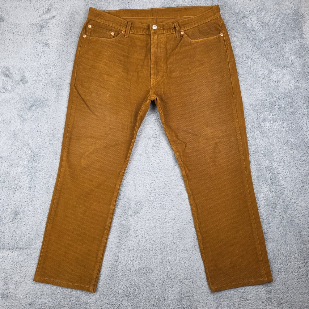 Levis 511 Corduroy Pants Mens 38x30 Brown Slim Fit Tobacco Stretch 5-Pocket